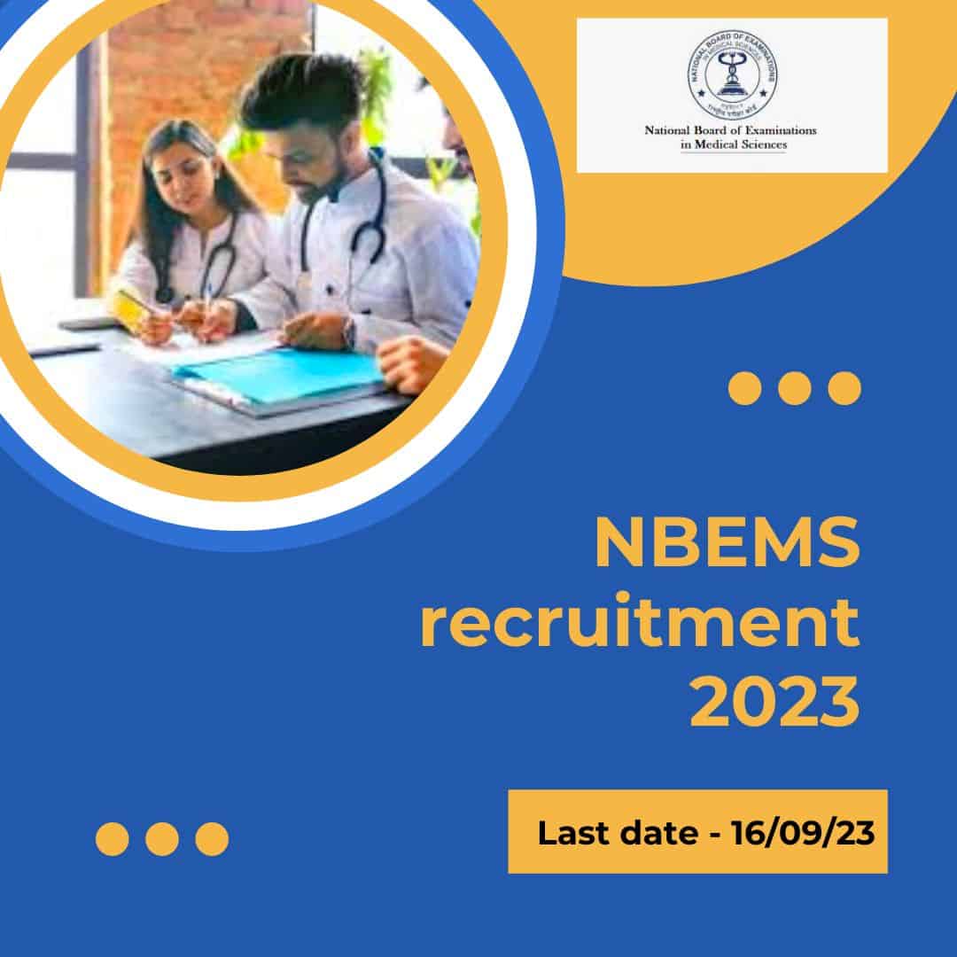 NBEMS recruitment 2023