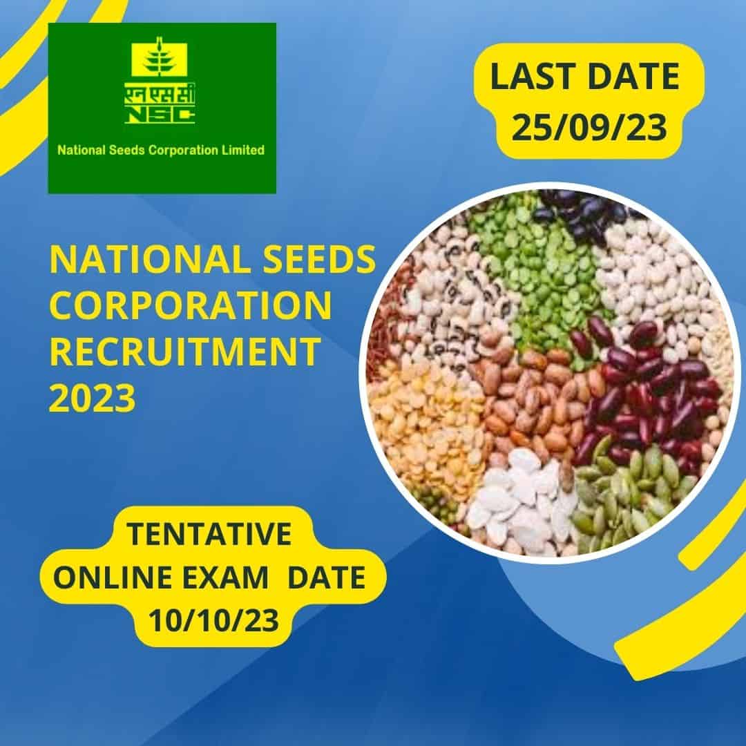 national seed corporation exam