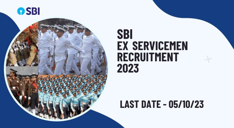 SBI Ex Servicemen Recruitment 2023
